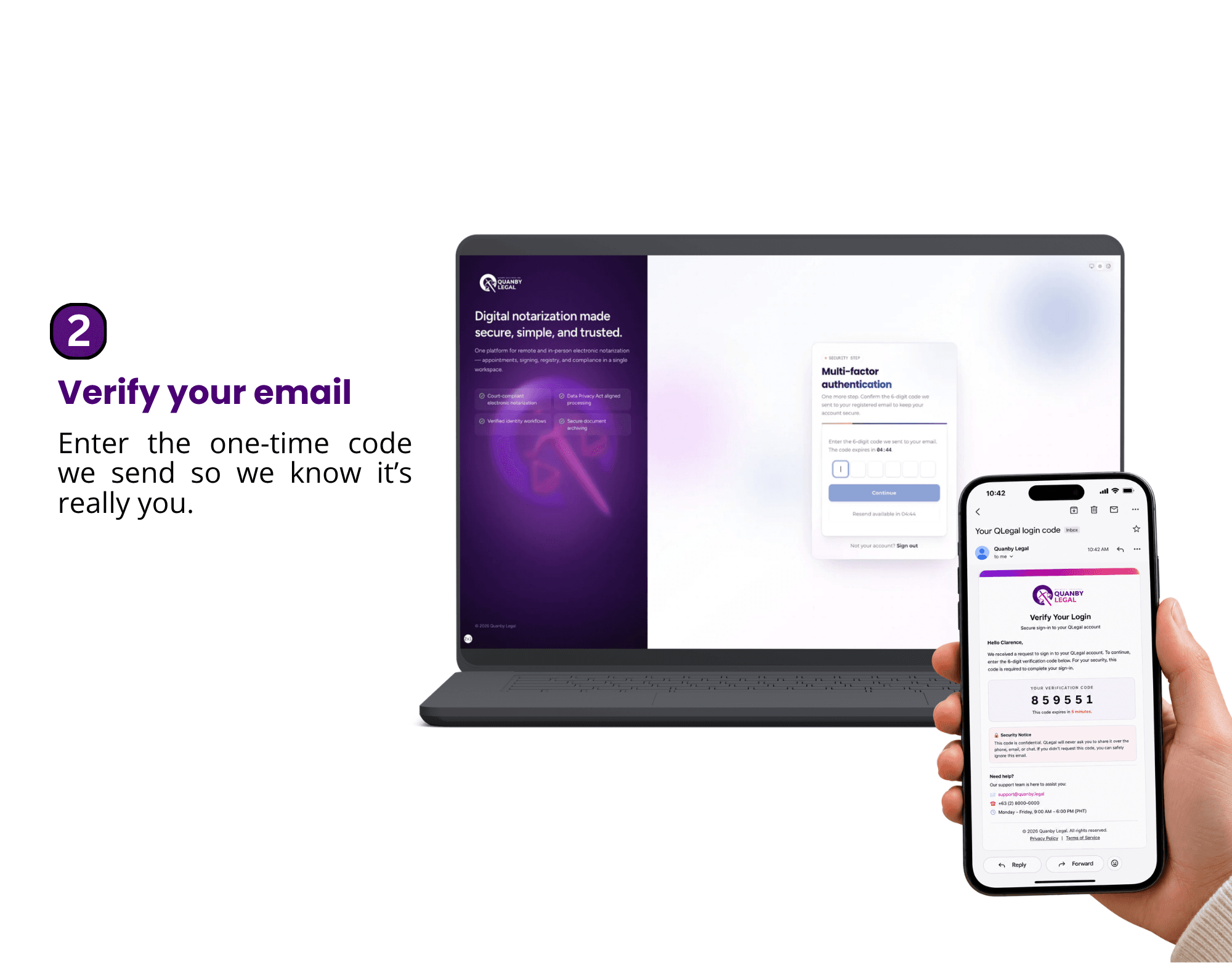 Verify your email